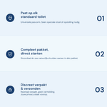 iYone Stoombad Starterset - past op elk standaard toilet, compleet pakket direct starten, discreet verpakt en verzonden