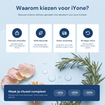 Waarom kiezen voor iYone - discreet verzonden, 100% natuurlijk, gratis verzending, 30 dagen retour en bundel met iYone Stoombad