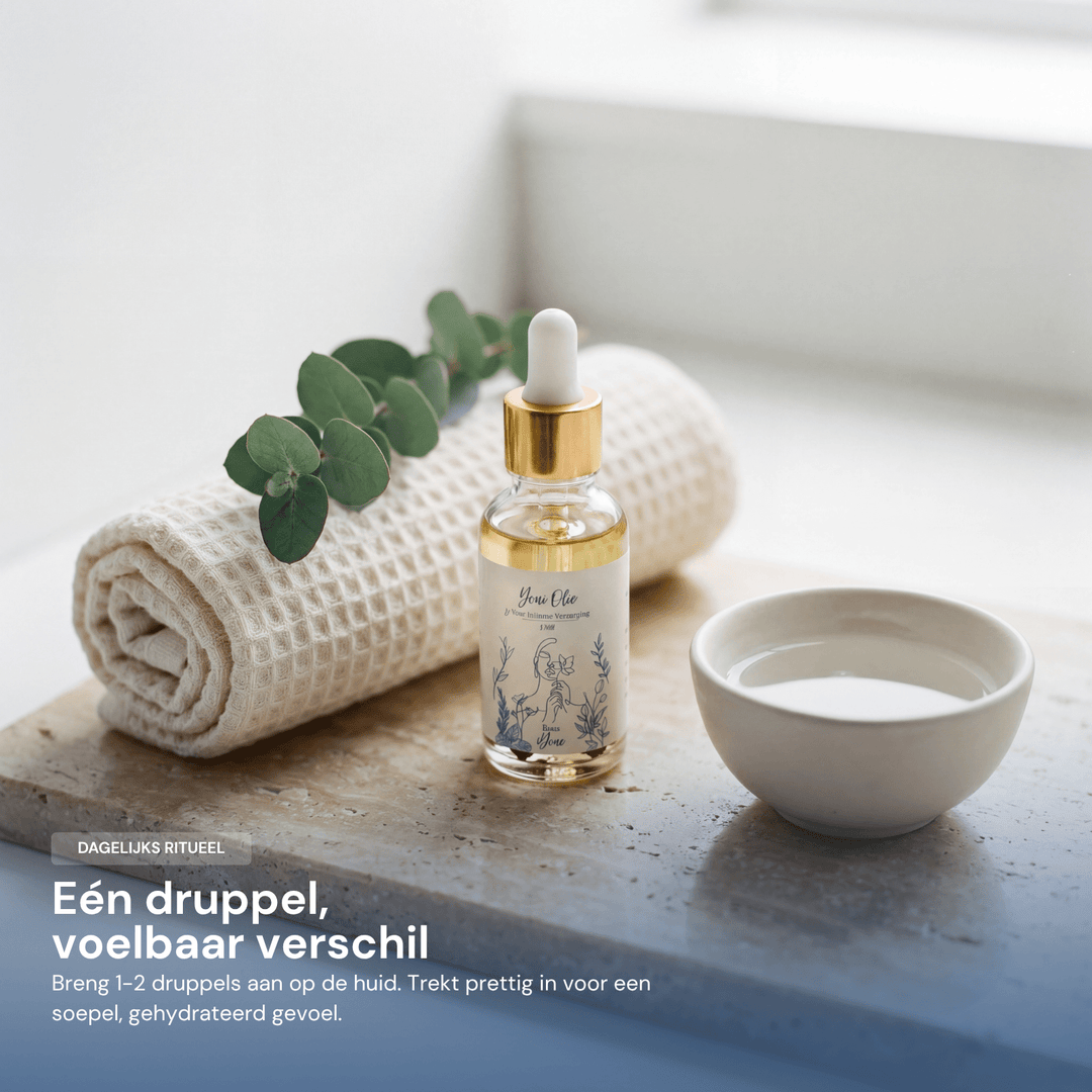 Eén druppel, voelbaar verschil - 1 tot 2 druppels Yoni Olie voor soepel, gehydrateerd gevoel