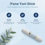 iYone Yoni Stick productspecs - steviger gevoel, 100% natuurlijk, direct merkbaar effect 3 tot 5 dagen